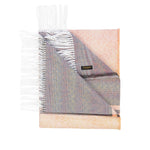 Creme Alpaka Plaid aus Naturfasern Alpaka, Baumwolle und Wolle