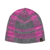 Warme Merino Mütze mit Maulbeerseide in pink für Damen