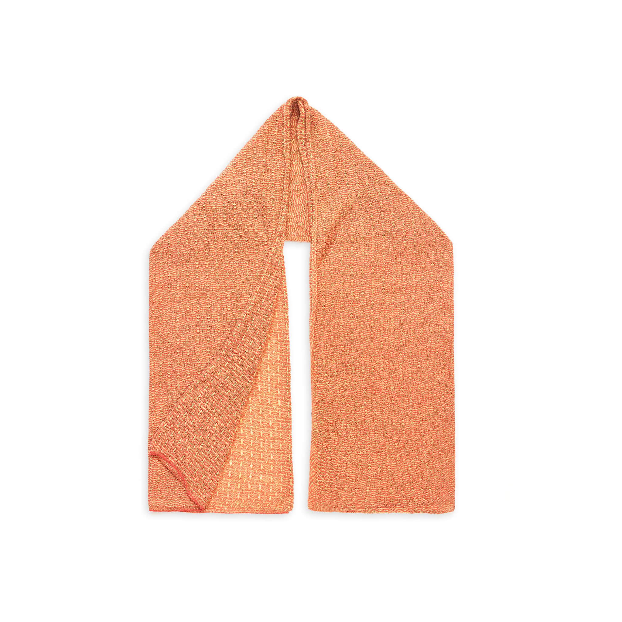 Alpaka Baumwolle Schal für Damen von Alpakin in orange