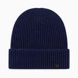 Beanie Wintermütze aus Alpakawolle in Dunkelblau