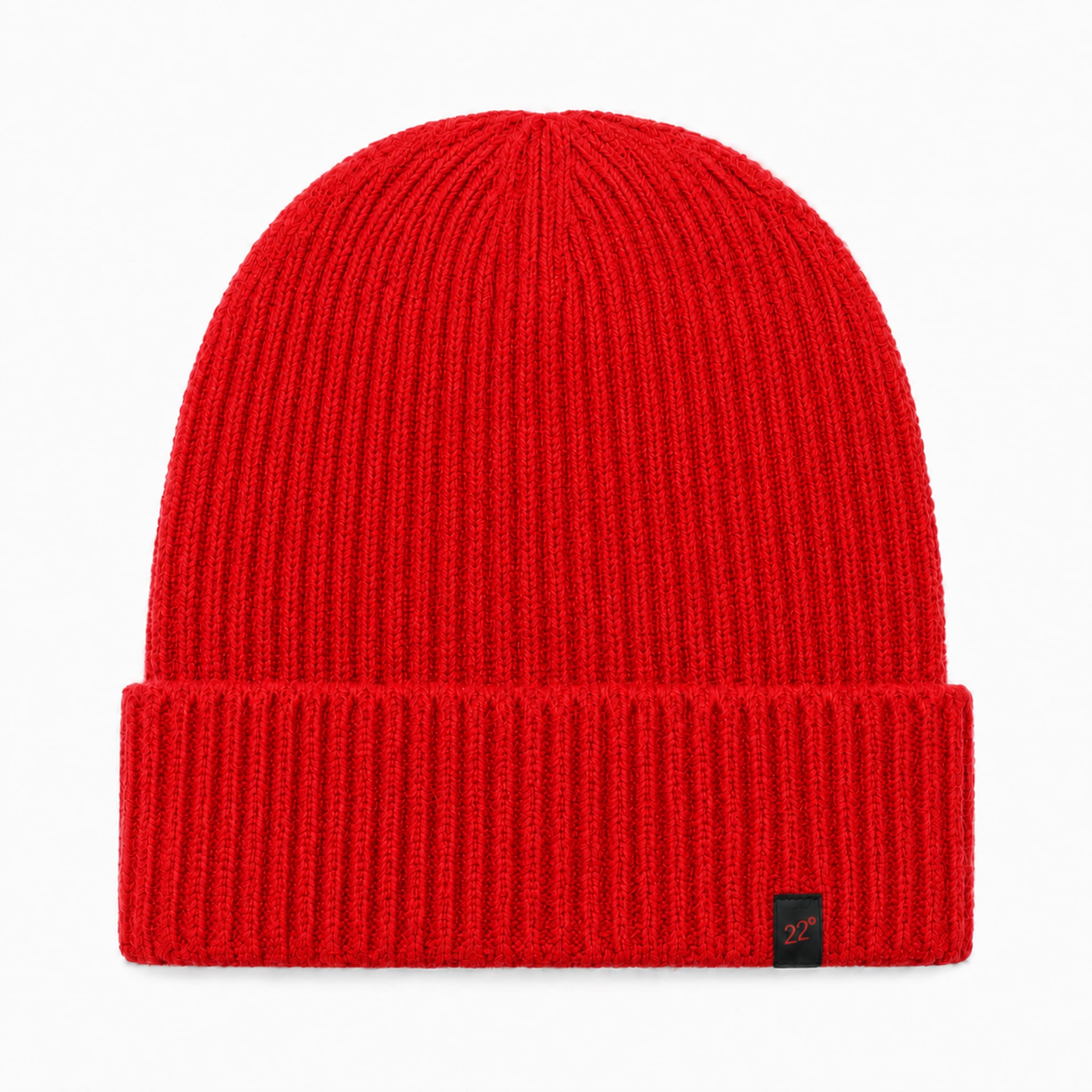 Alpaka Mütze Beanie in rot für den Winter