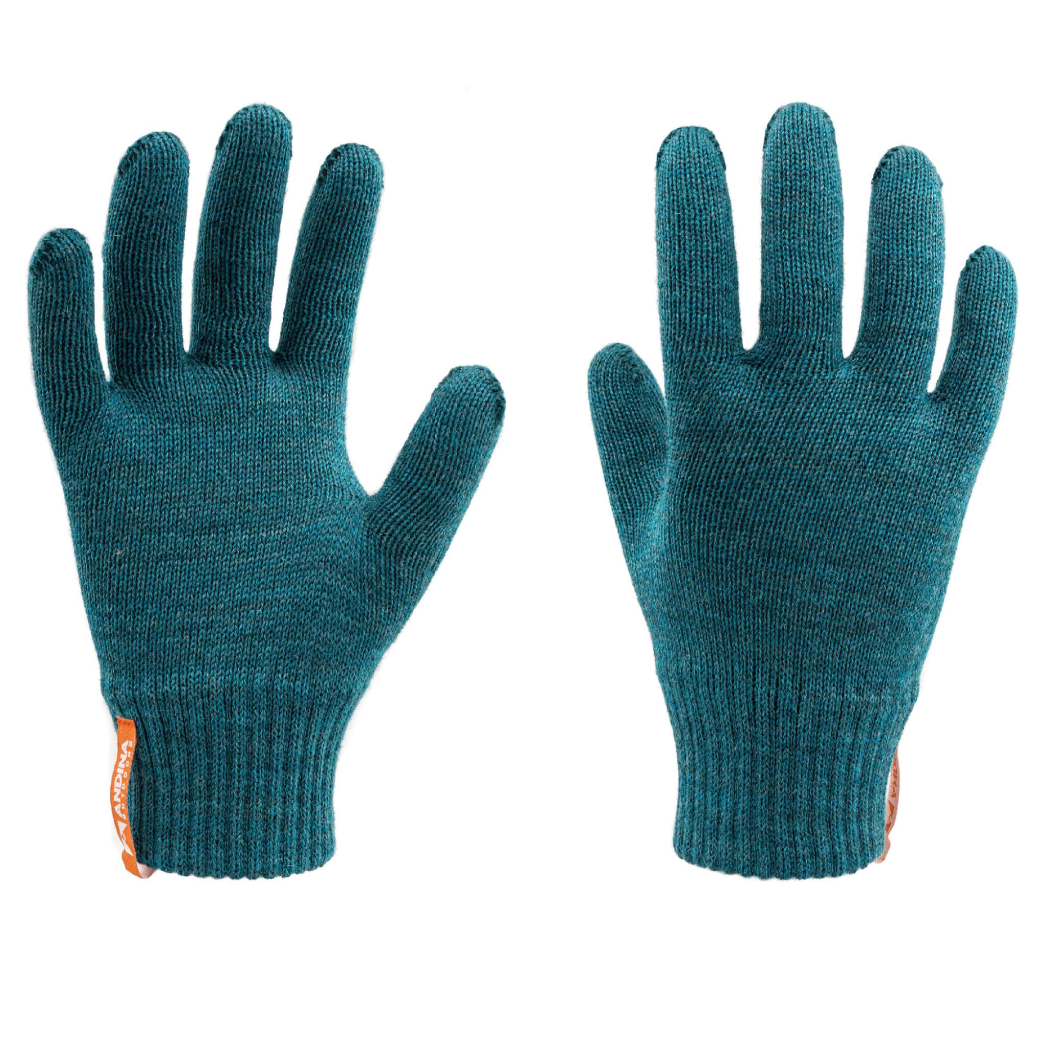 Alpaka Handschuhe einfarbig für Damen und Herren von Alpakin in dunkeltürkis
