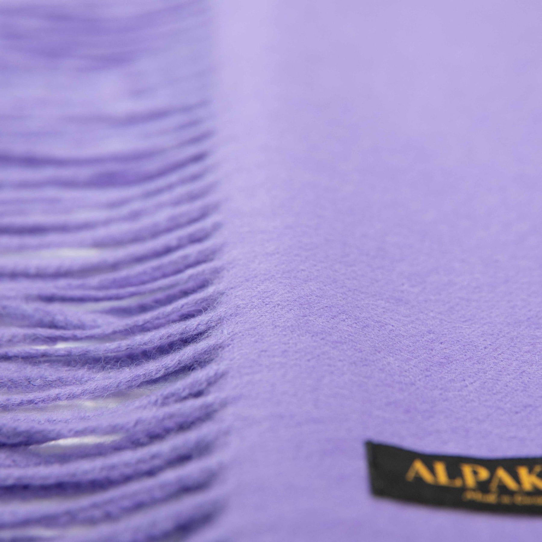 Alpaka Schal für Damen von Alpakin 100% Premium Babyalpaka in lila Textil