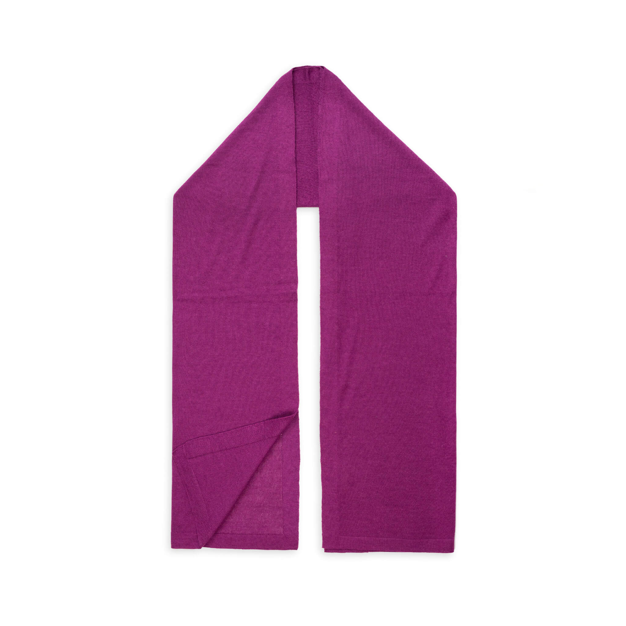 Alpaka Schal für Damen von Alpakin einfarbig in purpur