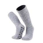 Graue Alpaka Stoppersocken mit Alpakas von Alpakin