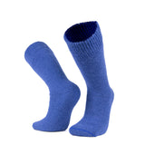 Angenehm warme Alpaka Thermosocken einfarbig in blau für kalte Wintertage