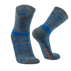 Alpaka Wollsocken Winter-Motiv für Damen und Herren von Alpakin in blau