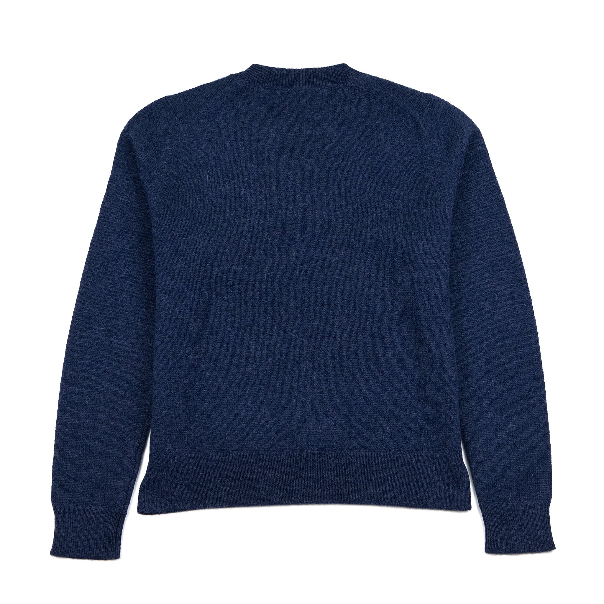 Dunkelblauer Asiri Alpaka Strickpullover für Damen von Alpakin – Rückansicht