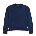 Dunkelblauer Asiri Alpaka Strickpullover für Damen von Alpakin – Frontalansicht