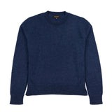 Dunkelblauer Asiri Alpaka Strickpullover für Damen von Alpakin – Frontalansicht