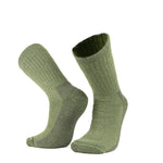 Atmungsaktive Alpaka Wandersocken in Farbe Olive von Alpakin