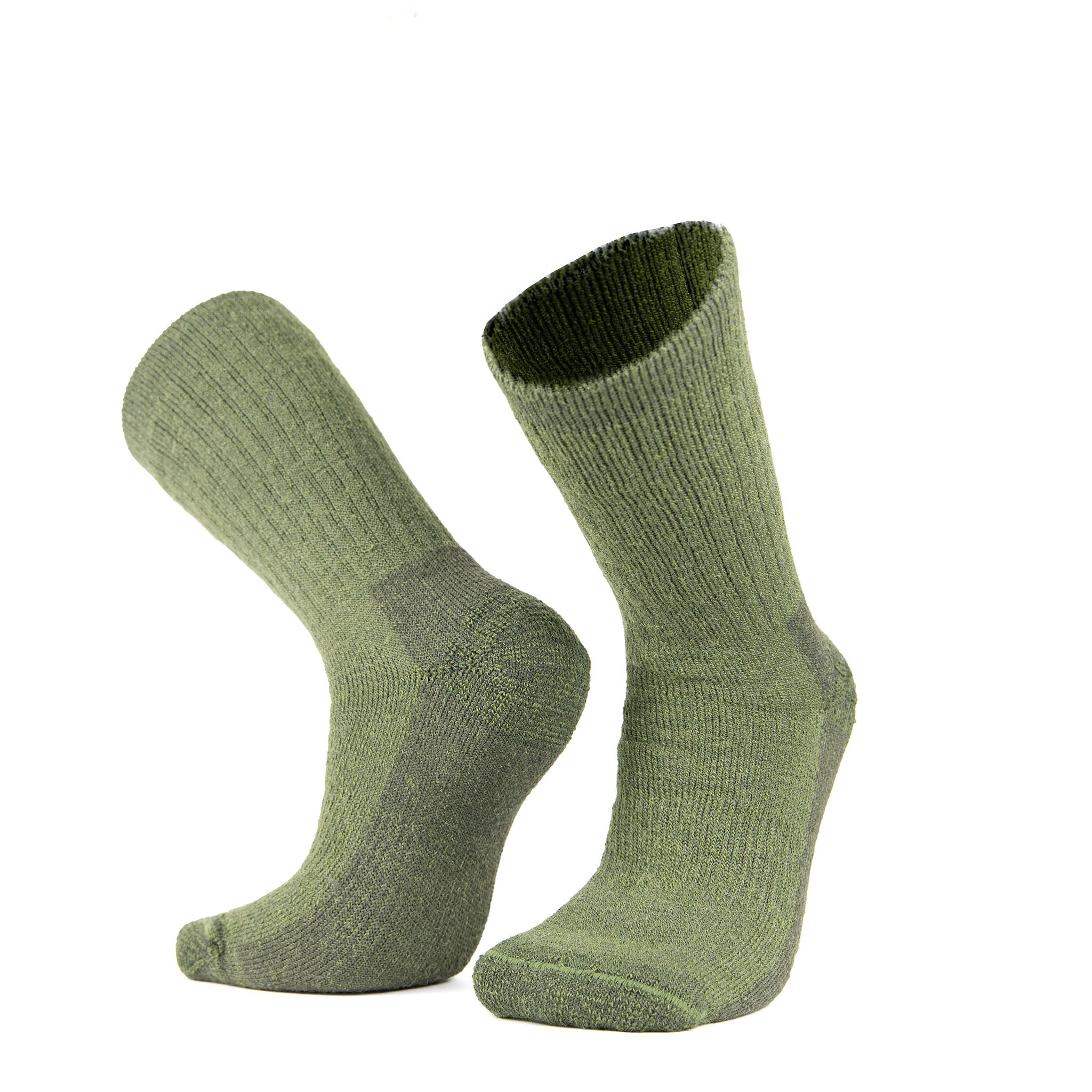 Atmungsaktive Alpaka Wollsocken in Farbe Olive von Alpakin