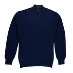 Katari Alpaka Troyer für Herren in dunkelblau von vorne