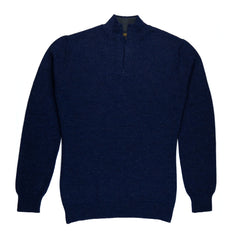 Katari Alpaka Troyer für Herren in dunkelblau von vorne