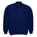 Dunkelblauer Troyer für Herren aus wärmster Alpakawolle