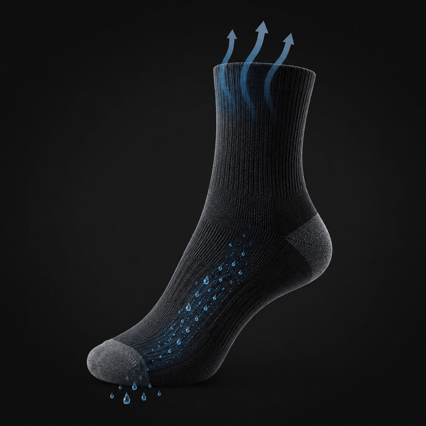 Optimales Feuchtigkeitsmanagement der Alpaka Wintersocken für kalte Tage