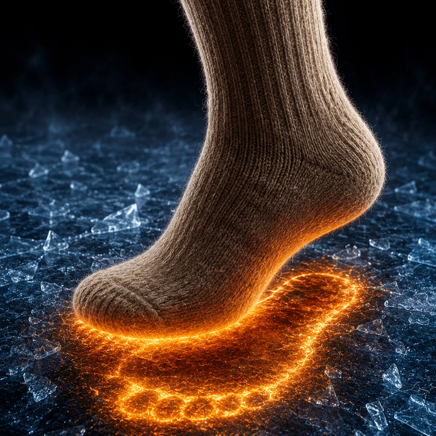 Natürliche Wärme der Diabetikersocken von Alpakin