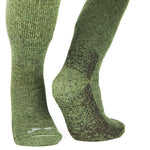 Thermo Kniestrümpfe aus Alpakawolle in Farbe Olive