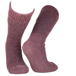 Wärmste Alpaka Socken in stylischer Farbe Beere