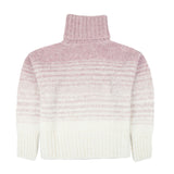 YANTA Alpaka Rollkragenpullover für Damen von Alpakin in rosa von hinten