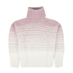 YANTA Alpaka Rollkragenpullover für Damen von Alpakin in rosa von vorne